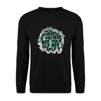 geek birthday present idea birthday awesome - Unisex Sweatshirt - black - Front - Alina (178cm) & Michal (187cm)