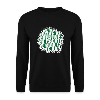 humor soccer community funny sayings soccer teams - Unisex Pullover - Schwarz - Vorne - Alina (178cm) & Michal (187cm)