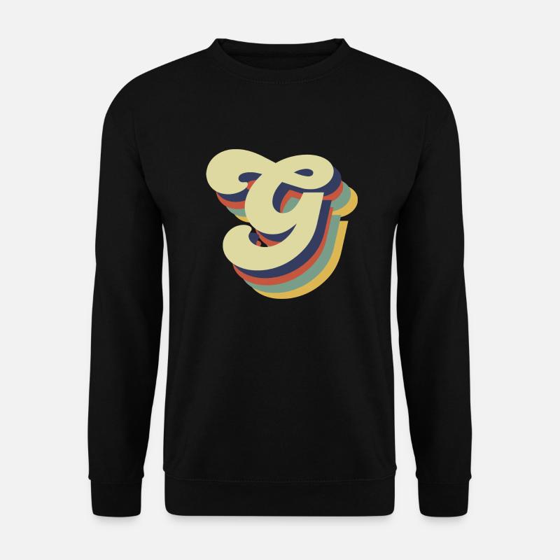 Retro-G-Buchstabe - Unisex Pullover - Schwarz