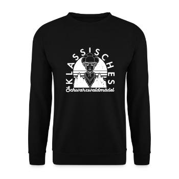 Classic Black Forest Girl Black Forest German - Unisex Sweatshirt - black - Front - Alina (178cm) & Michal (187cm)