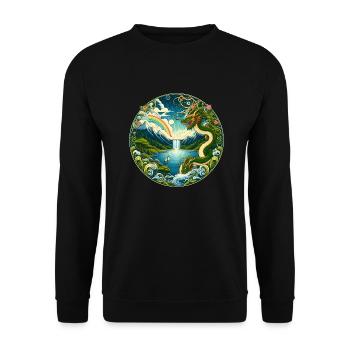 Chinese Fairy Tale - Unisex Sweatshirt - black - Front - Alina (178cm) & Michal (187cm)
