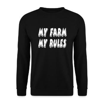 Ferme - Sweat-shirt Unisexe - noir - Devant - Alina (178cm) & Michal (187cm)