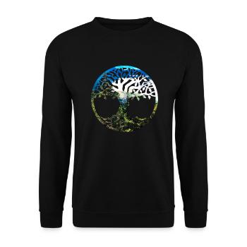 Arbre de vieZillertal - Sweat-shirt Unisexe - noir - Devant - Alina (178cm) & Michal (187cm)