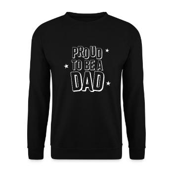 Papa - Sweat-shirt Unisexe - noir - Devant - Alina (178cm) & Michal (187cm)