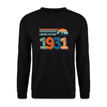 Limited edition 1931 - Unisex Sweatshirt - black - Front - Alina (178cm) & Michal (187cm)