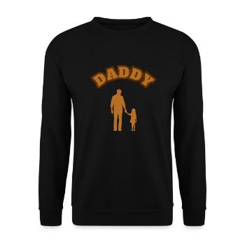 Papa Fille Kid Brown - Sweat-shirt Unisexe - noir - Devant - Alina (178cm) & Michal (187cm)