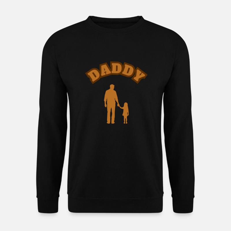 Daddy Daughter Kid Brown - Unisex Sweatshirt - black