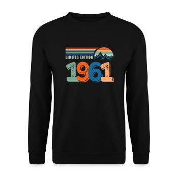 Limitierte Auflage 1961 - Unisex Pullover - Schwarz - Vorne - Alina (178cm) & Michal (187cm)