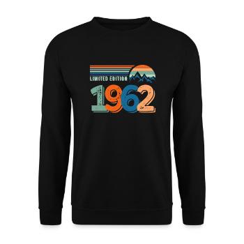 Limitierte Auflage 1962 - Unisex Pullover - Schwarz - Vorne - Alina (178cm) & Michal (187cm)