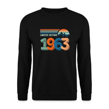 Limited edition 1963 - Unisex Sweatshirt - black - Front - Alina (178cm) & Michal (187cm)