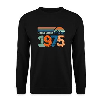 Limited edition 1975 - Unisex Sweatshirt - black - Front - Alina (178cm) & Michal (187cm)
