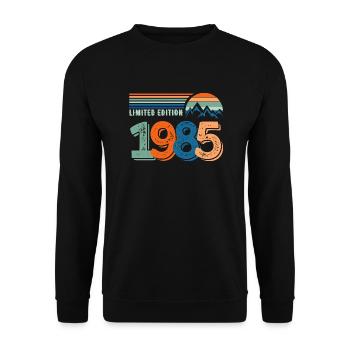 Limited edition 1985 - Unisex Sweatshirt - black - Front - Alina (178cm) & Michal (187cm)