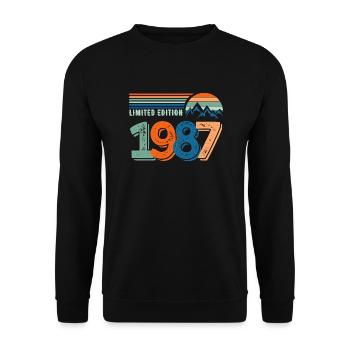 Limited edition 1987 - Unisex Sweatshirt - black - Front - Alina (178cm) & Michal (187cm)