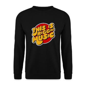 This is Reggae Music - Unisex Sweatshirt - black - Front - Alina (178cm) & Michal (187cm)