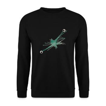 MonstRumms Nr. 5 - Unisex Pullover - Schwarz - Vorne - Alina (178cm) & Michal (187cm)