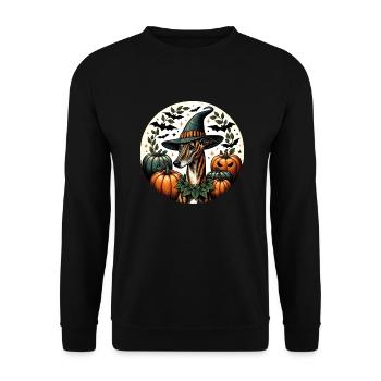 Halloween gestromt - Unisex Pullover - Schwarz - Vorne - Alina (178cm) & Michal (187cm)