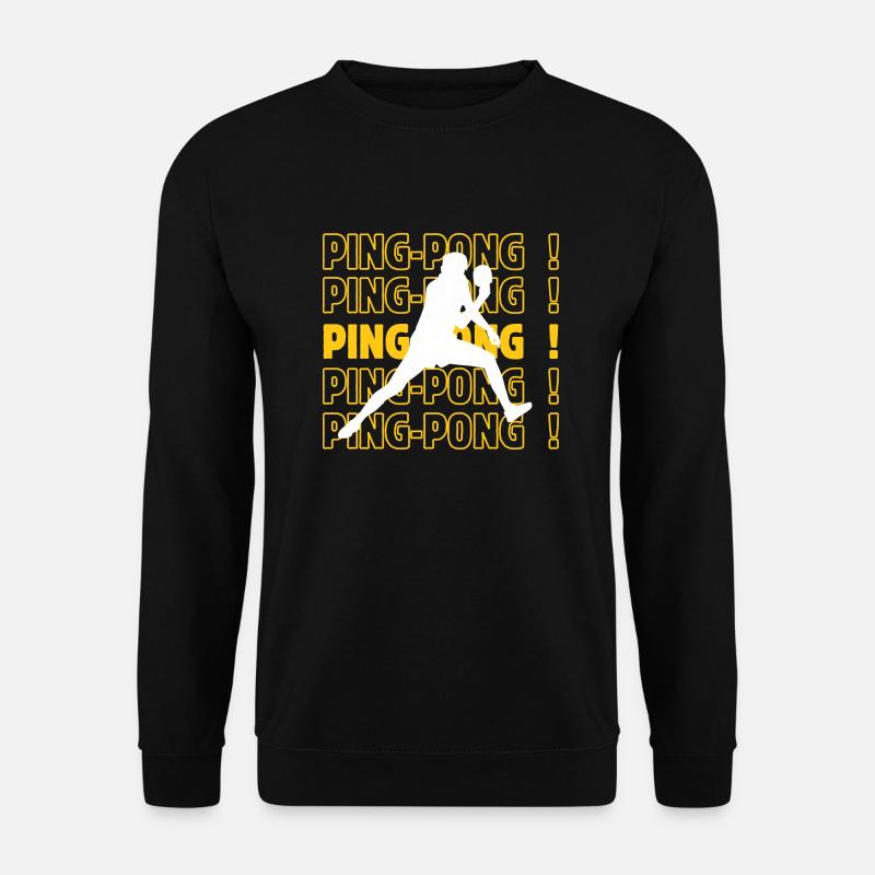 Tischtennis-Ping - Unisex Pullover - Schwarz