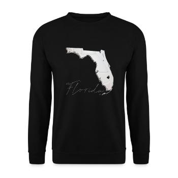 Real Volleyball en Floride Carte de l’État FL - Sweat-shirt Unisexe - noir - Devant - Alina (178cm) & Michal (187cm)