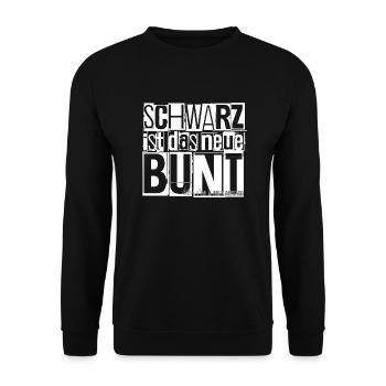 Schwarz ist das neue Bunt - Unisex Pullover - Schwarz - Vorne - Alina (178cm) & Michal (187cm)