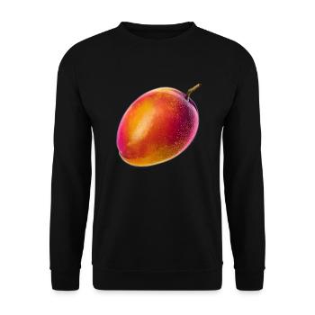 Vaporwave Mango - Unisex Pullover - Schwarz - Vorne - Alina (178cm) & Michal (187cm)