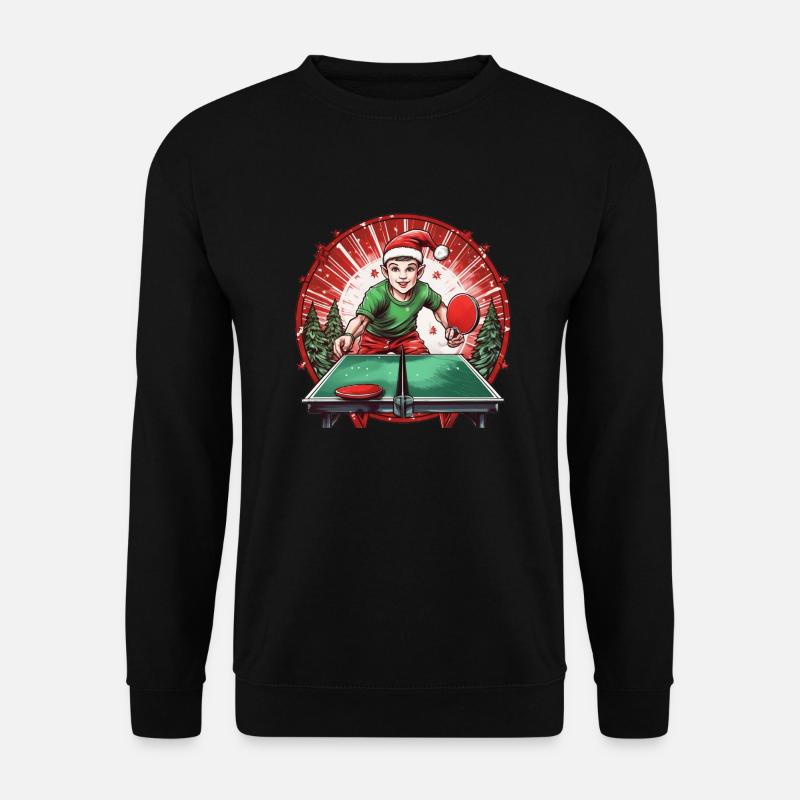 Weihnachtself Ping Pong - Unisex Pullover - Schwarz