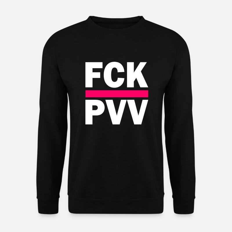 Fck pvv - Unisex Pullover - Schwarz