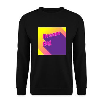 dreambig - Sweat-shirt Unisexe - noir - Devant - Alina (178cm) & Michal (187cm)