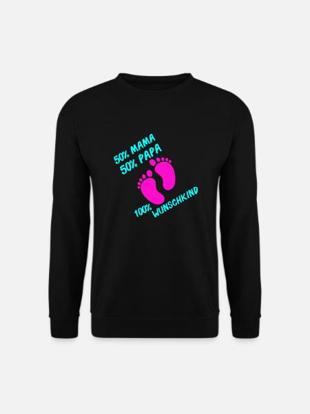 100 wunschkind 002 - Unisex Pullover - Schwarz