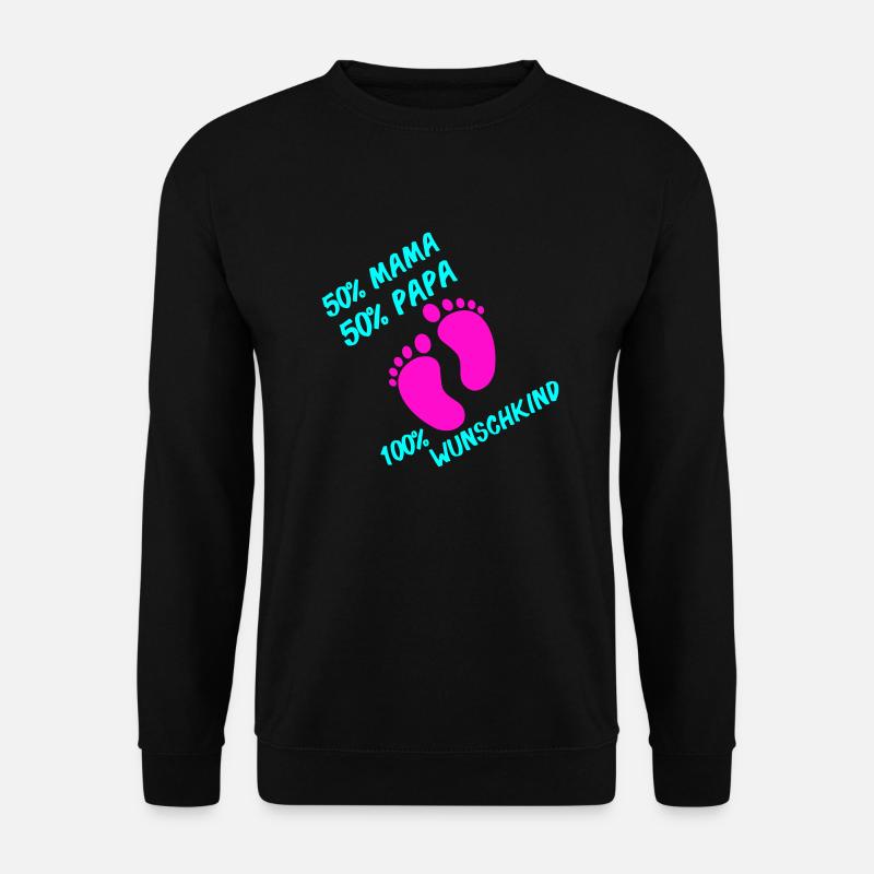 100 wunschkind 002 - Unisex Pullover - Schwarz