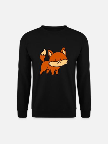 fuchs - Unisex Pullover - Schwarz