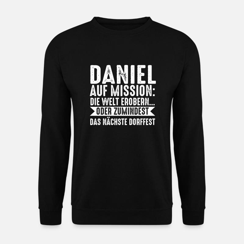 Vorname Daniel - Unisex Pullover - Schwarz