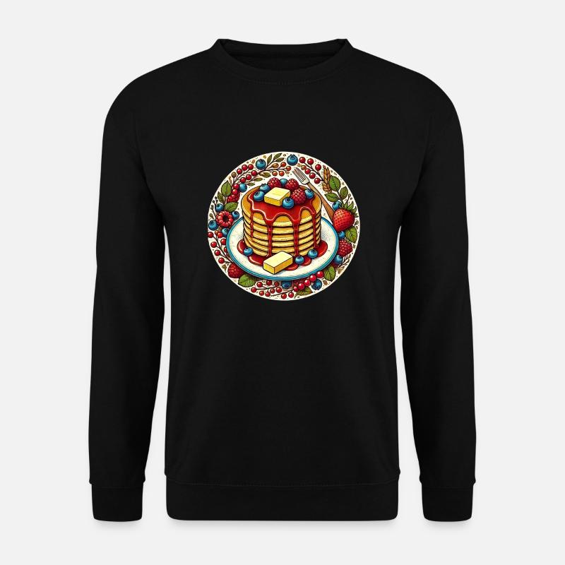 Fruchtige Pfannkuchen - Unisex Pullover - Schwarz