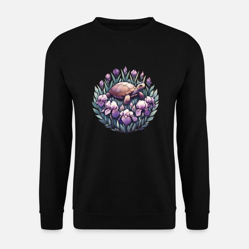 Dosenschildkröte mit Iris - Unisex Pullover - Schwarz