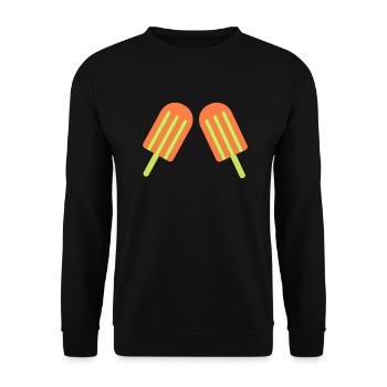 Crème glacée Crème glacée 2 - Sweat-shirt Unisexe - noir - Devant - Alina (178cm) & Michal (187cm)