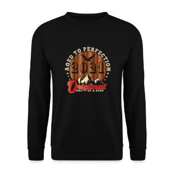 Ikonisches Jubiläum 2021 - Unisex Pullover - Schwarz - Vorne - Alina (178cm) & Michal (187cm)