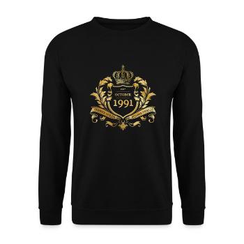 33. Geburtstag Semper Verum - Création 10/1991 - Sweat-shirt Unisexe - noir - Devant - Alina (178cm) & Michal (187cm)