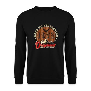 Anniversaire emblématique de 1972 - Sweat-shirt Unisexe - noir - Devant - Alina (178cm) & Michal (187cm)