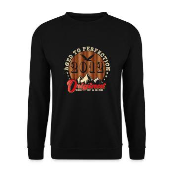 Kultiges Jubiläum 2012 - Unisex Pullover - Schwarz - Vorne - Alina (178cm) & Michal (187cm)