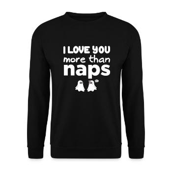 T-shirts avec des phrases amusantes - Fantasmitas 06 - Sweat-shirt Unisexe - noir - Devant - Alina (178cm) & Michal (187cm)