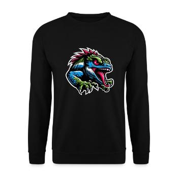 Caméléon - Sweat-shirt Unisexe - noir - Devant - Alina (178cm) & Michal (187cm)