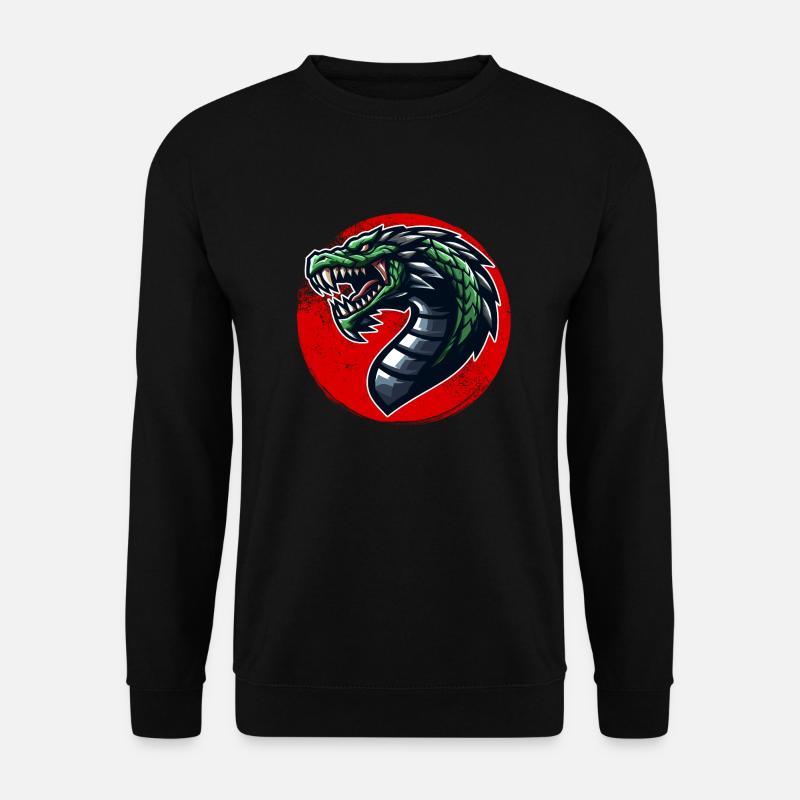 Drago der Drache - Unisex Pullover - Schwarz