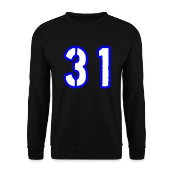 31 Symbole numérique - Sweat-shirt Unisexe - noir - Devant - Alina (178cm) & Michal (187cm)