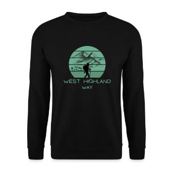 West Highland Way, Scotland, Isle of Skye, Glencoe - Unisex Sweatshirt - black - Front - Alina (178cm) & Michal (187cm)