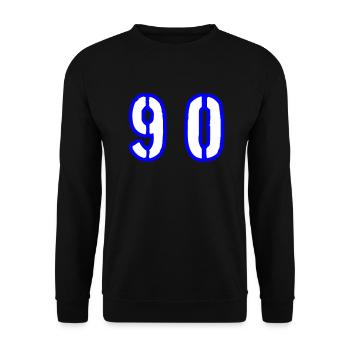 90 Number Symbol - Unisex Sweatshirt - black - Front - Alina (178cm) & Michal (187cm)