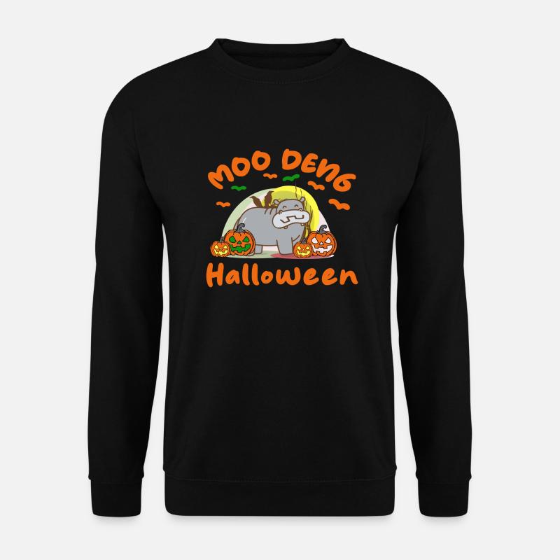 Moo Deng Halloween - Unisex Pullover - Schwarz