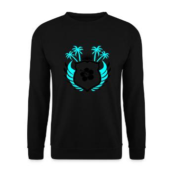 Paradise Symbol01 - Unisex Sweatshirt - black - Front - Alina (178cm) & Michal (187cm)