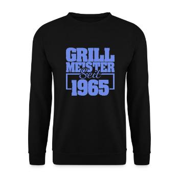 1965 - Unisex Pullover - Schwarz - Vorne - Alina (178cm) & Michal (187cm)