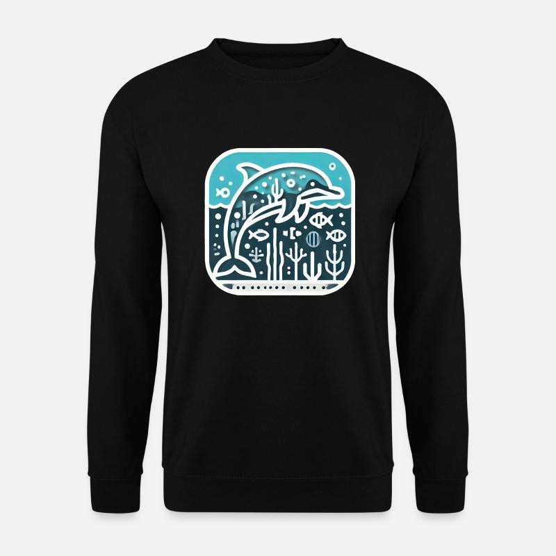 Walfisch - Unisex Pullover - Schwarz