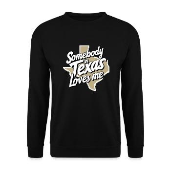 Texas State Texans Texas - Unisex Sweatshirt - black - Front - Alina (178cm) & Michal (187cm)
