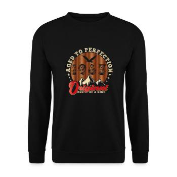 Ikonisches Jubiläum von 1963 - Unisex Pullover - Schwarz - Vorne - Alina (178cm) & Michal (187cm)